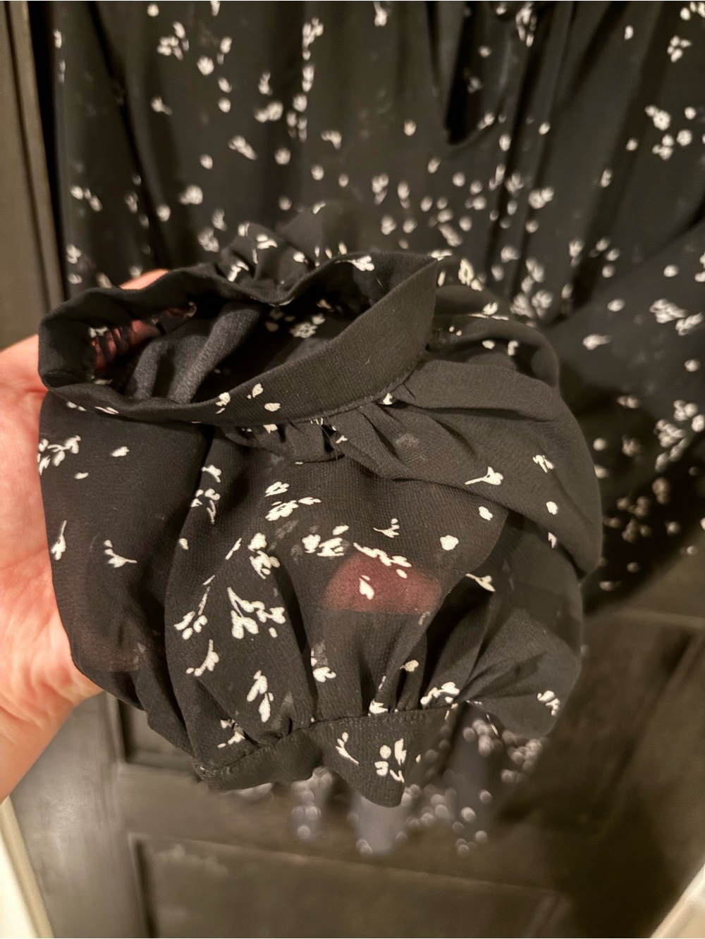 Vince Camuto tie neck tunic blouse floral M - Picture 4 of 5